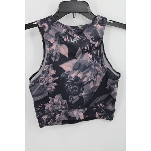 Nike Women's Epic Lux Printed Crop Top Purple Sz XS AQ1541-081 - Picture 4 of 7